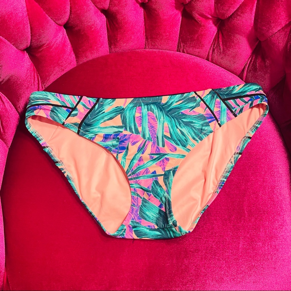 Shade & Shore Botanical Bikini Bottom Only NWOT XL - Picture 2 of 15